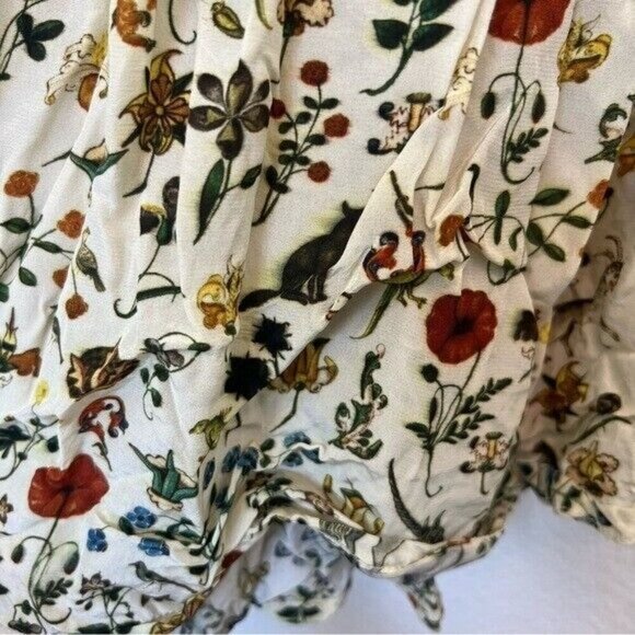 Samantha Pleet dress ivory illuminated unicorn print 0 - Picture 11 of 16